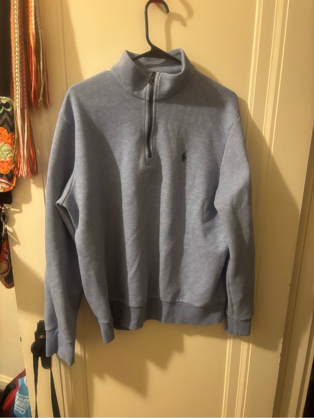 Ralph Lauren Light Blue Half-Zip Pullover Sweater